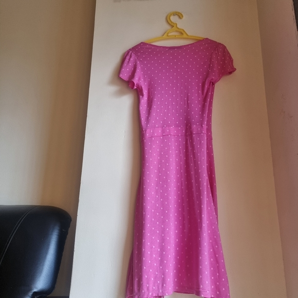 Zara Pink polka dots Mini Wrap Dress. - Picture 3 of 12